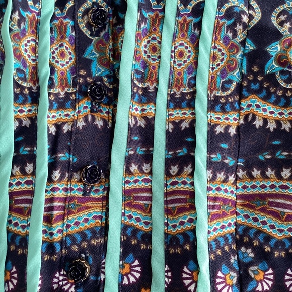 Two Nick & Mo Multicolor Bohemian Tunics - Picture 12 of 16